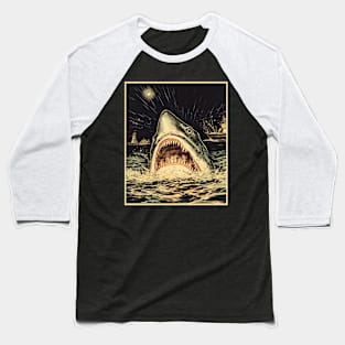 Shark Attacking Baseball T-Shirt